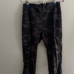 GAP Camouflage Leggings - Black and Brown